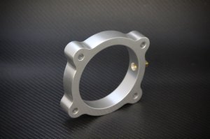 Hyundai Genesis Throttle Body Spacer - Torque Solution - Silver - `13-`27